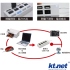 KTNET 藍極光 USB2.0 HUB集線器 4埠+電源