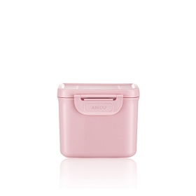 【安酷生活】便攜式奶粉盒 350ml-粉紅