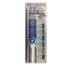 明家 安全電腦延長線6開6插1.8M (新安規)