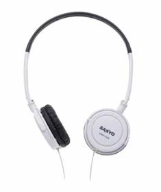 ERP-H28三洋立體聲頭戴式折疊耳機-白